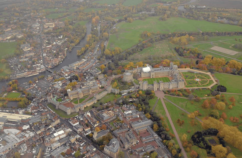 Windsor castle aerial