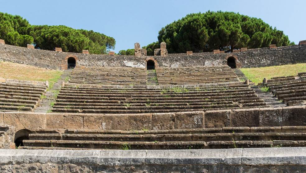 Amphitheater of Pompeii seats