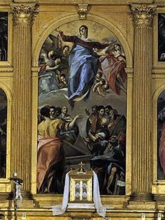 Assumption of the virgin by el greco in toledo