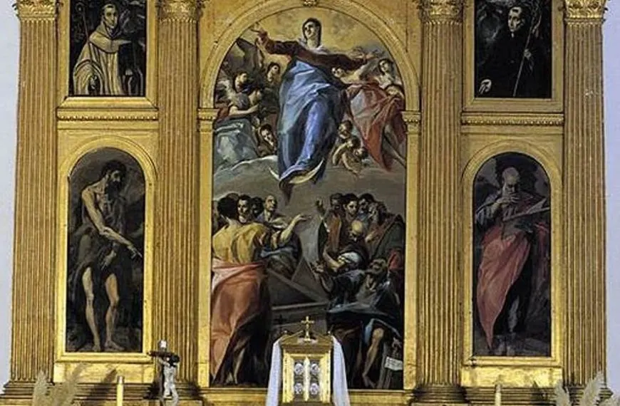 Assumption of the virgin by el greco in toledo
