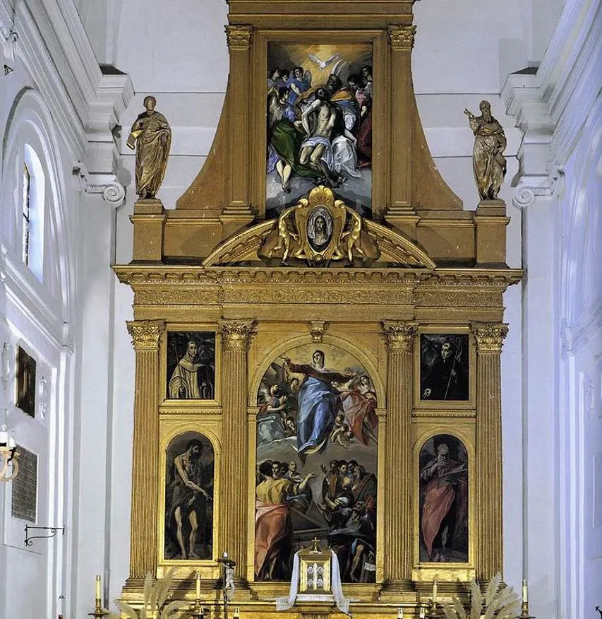 Assumption of the virgin el greco altarpiece