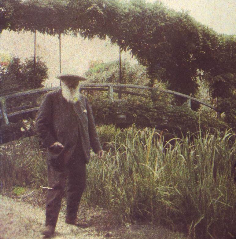 Claude Money in his garden in Giverny