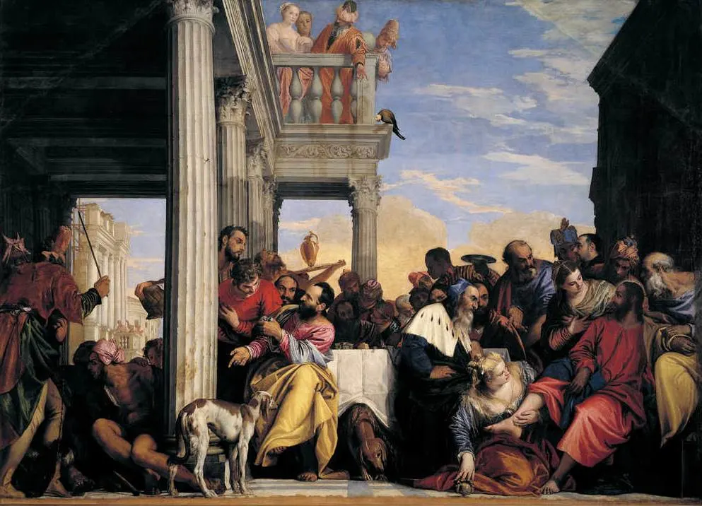Feast at the house of Simon the Pharisee Veronese 1556