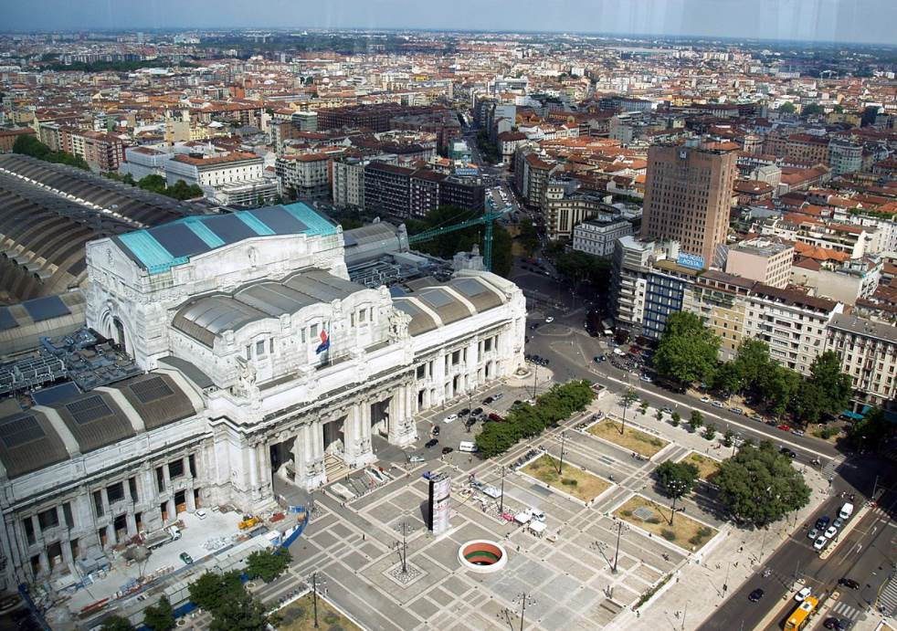 Milano Centrale Aerial view