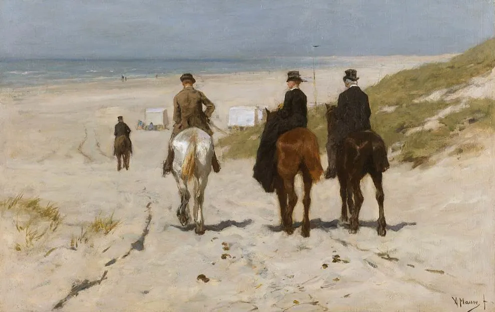 Morning Ride on the Beach by Anton Mauve