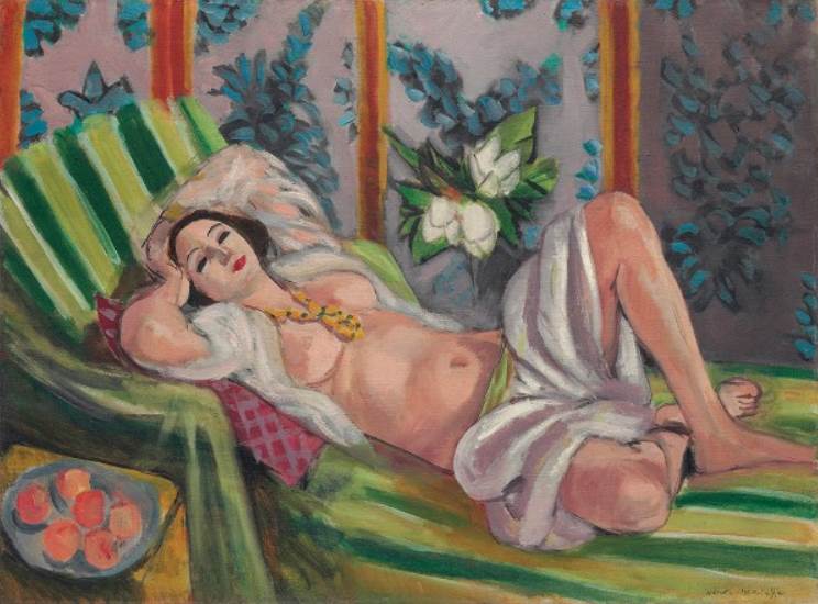 Odalisque couchée aux magnolias by Matisse