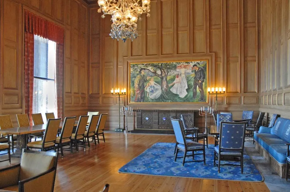 Oslo City Hall Munch room