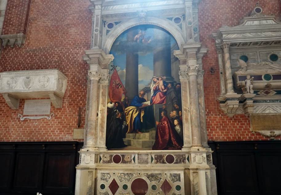 Pesaro Madonna inside the Pesaro Chapel