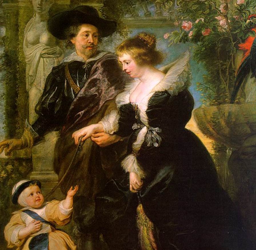 Rubens with Helena Fourment and their son Peter Paul