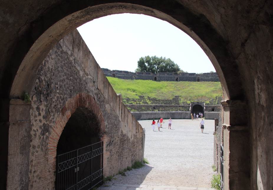 Pompeii Amphitheater corridor