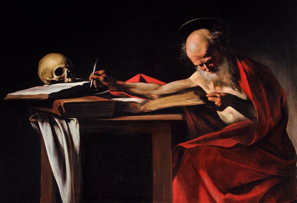 Saint Jerome Writing by Caravaggio