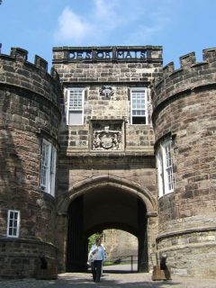 Skipton Castle main entrance gate