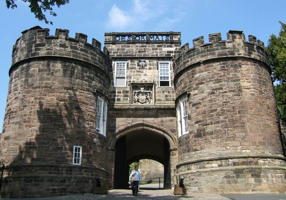 Skipton Castle main entrance gate