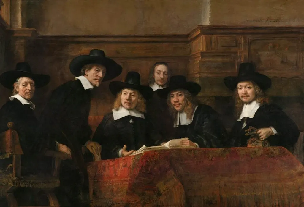 Syndics of the Drapers' Guild by Rembrandt