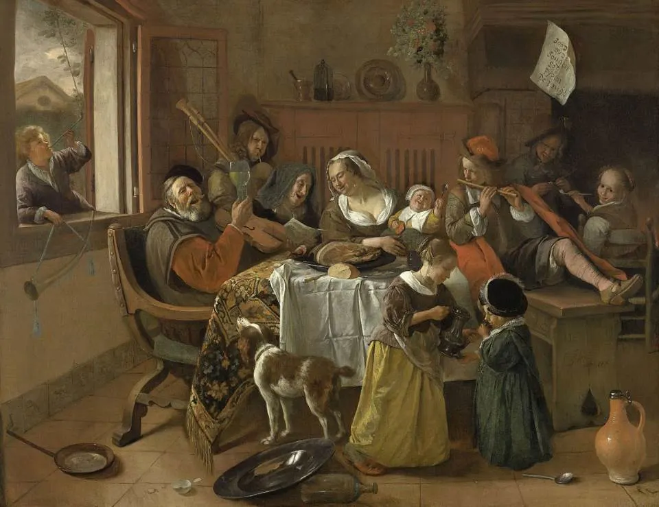 The Happy Family by Jan Steen