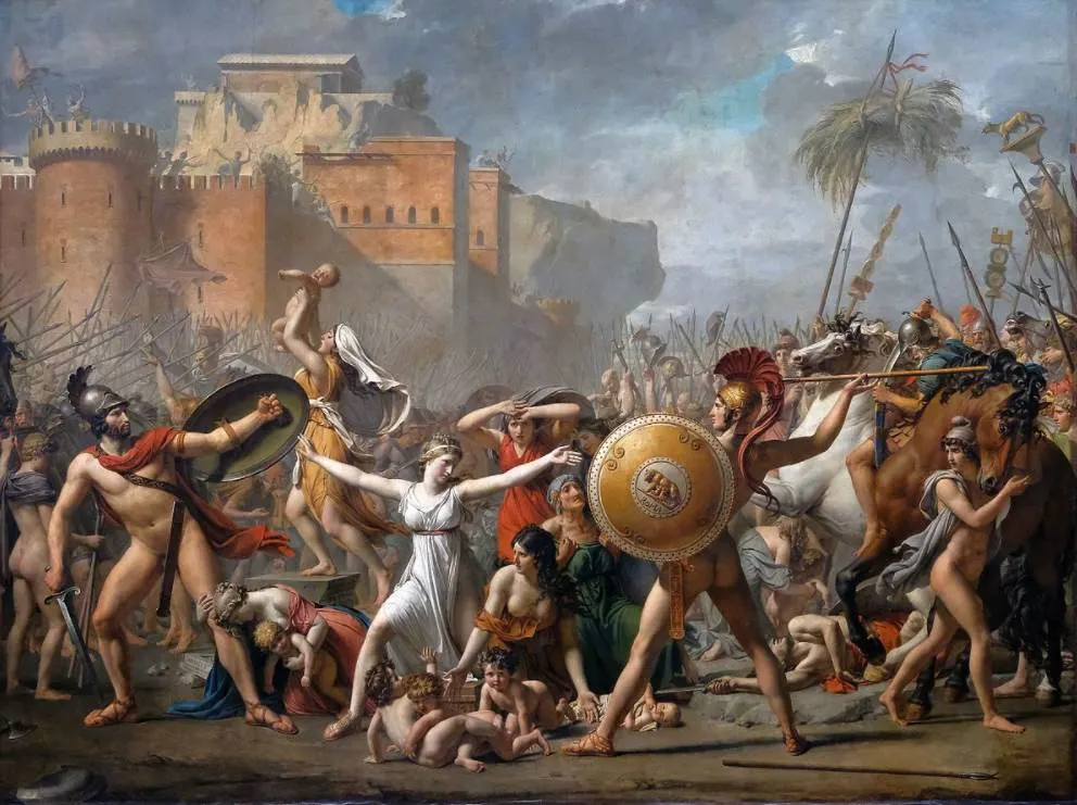 The Intervention of the Sabine Women Jacques Louis David