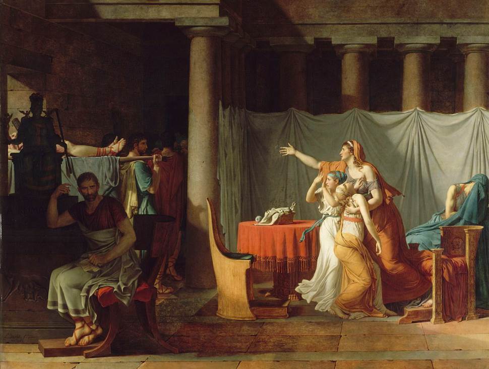 The Lictors Bring to Brutus the Bodies of His Sons Jacques Louis David