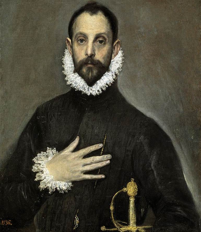 The Nobleman with his Hand on his Chest by El Greco