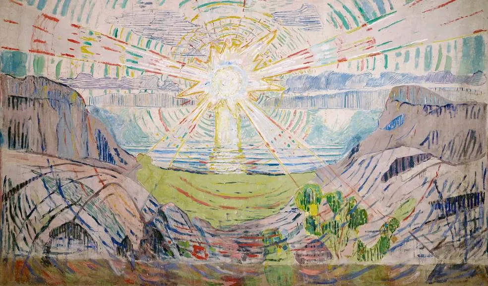 The Sun by Edvard Munch