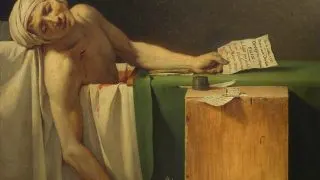 The death of Marat by Jacques Louis David