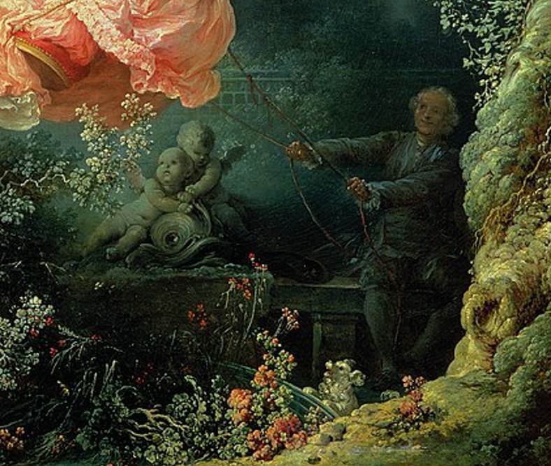 The swing by Fragonard old man detail