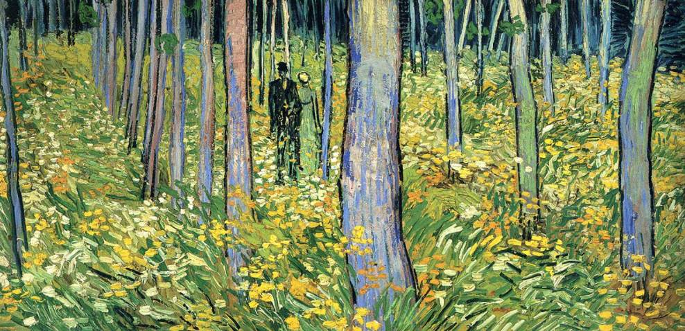 Undergrowth with Two Figures vincent van gogh