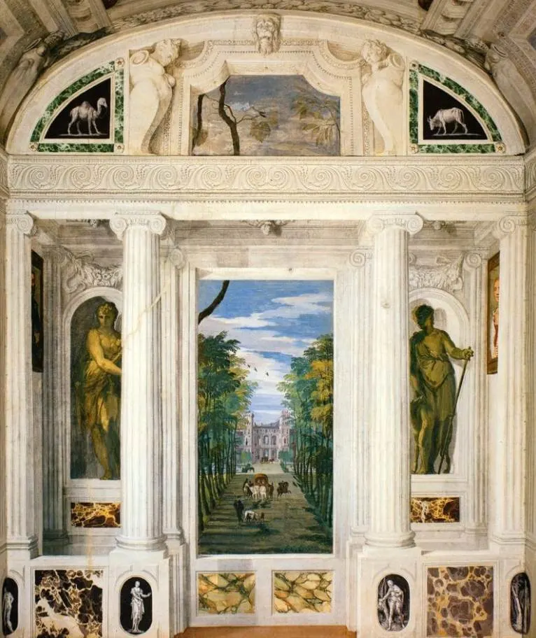 Villa Barbaro fresco Veronese