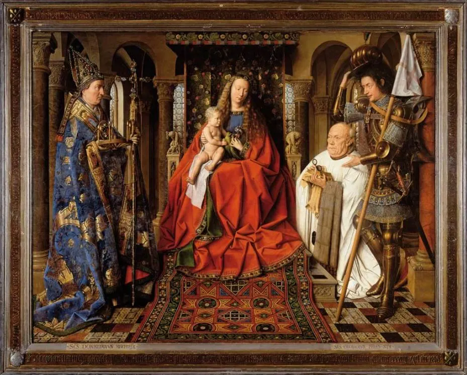 Virgin and Child with Canon van der Paele Jan van Eyck