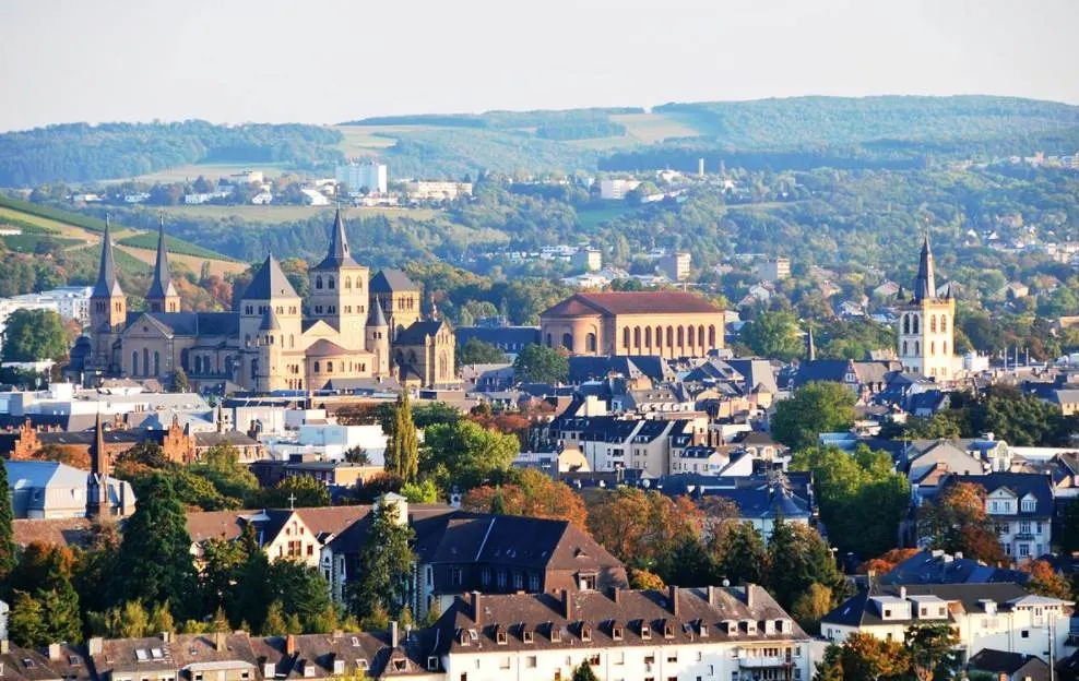 Aerial view of Trier