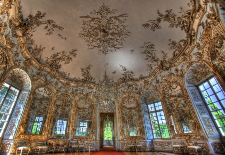 Top 8 Famous Rococo Buildings   Amalienburg Hall Of Mirrors 768x532 