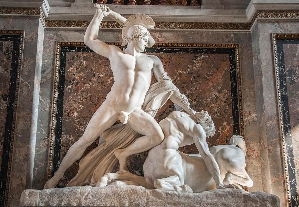 Antonio Canova Teseo defeats the centaur