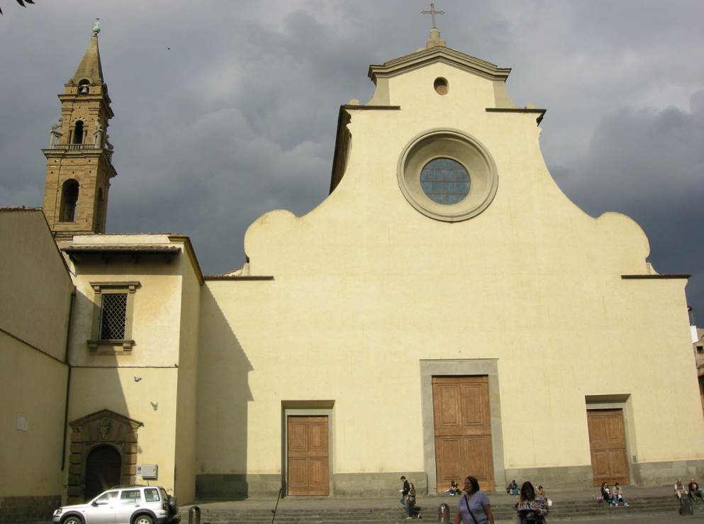 Basilica di Santo Spirito facade and bell tower