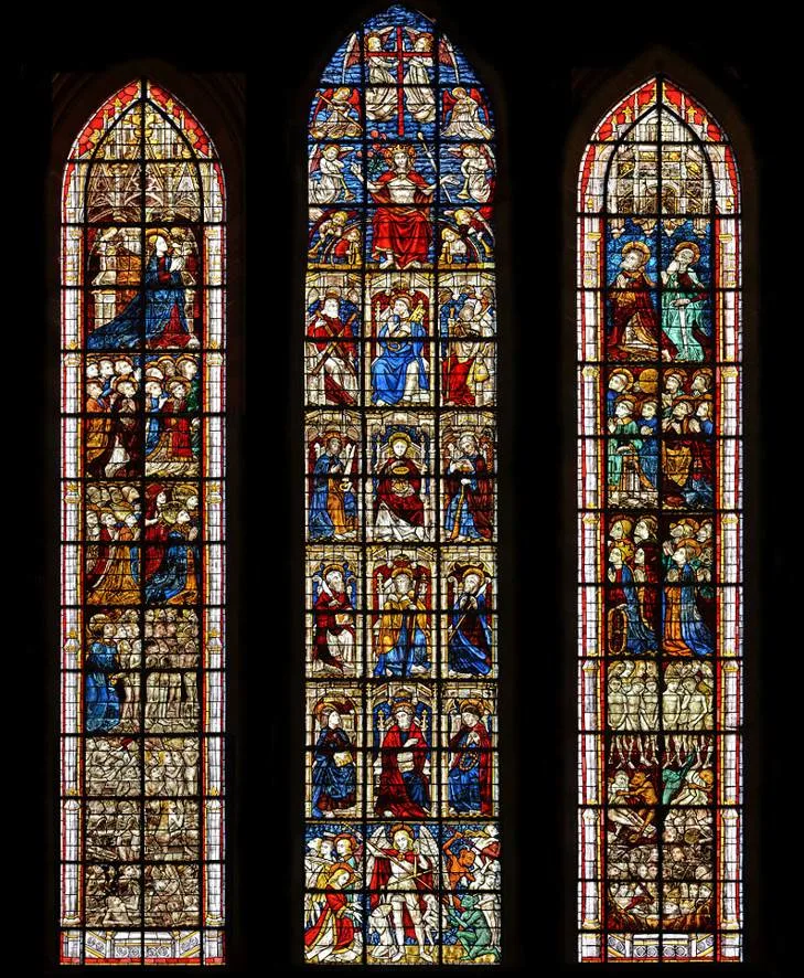 Coutances Cathedral stained glass window