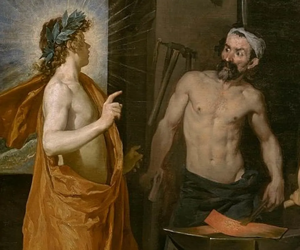 Detail of Apollo and Vulcan