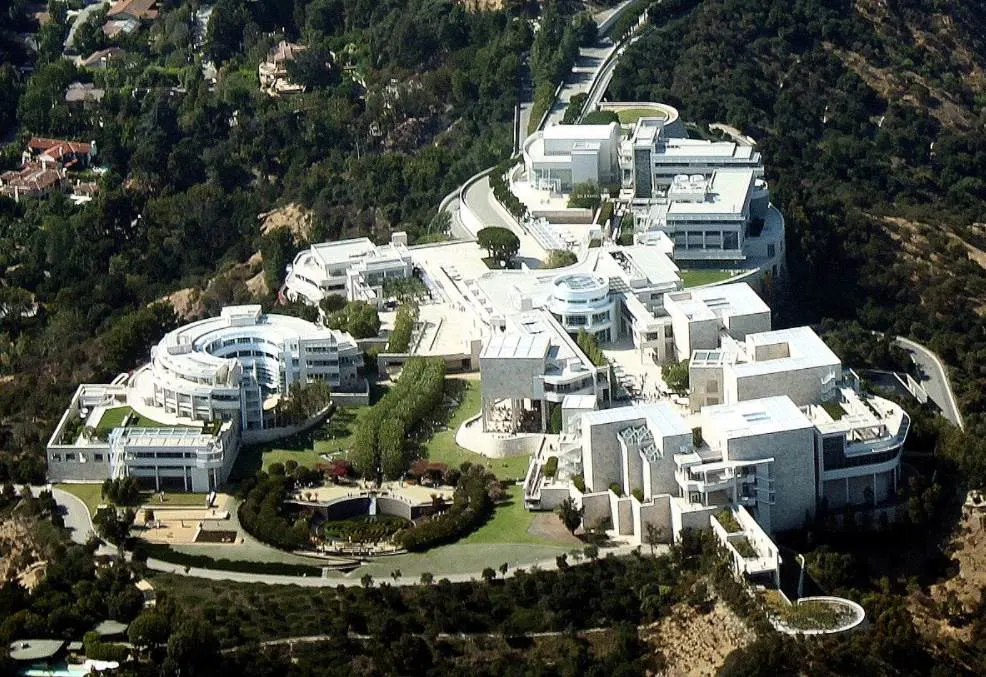 Getty Museum aerial view