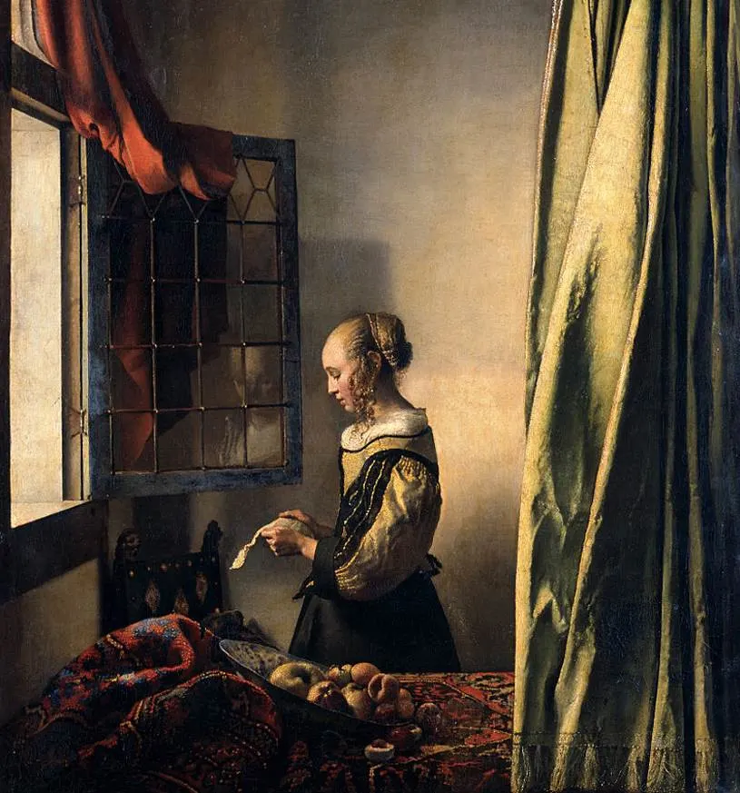 Girl Reading a Letter at an Open Window Johannes Vermeer