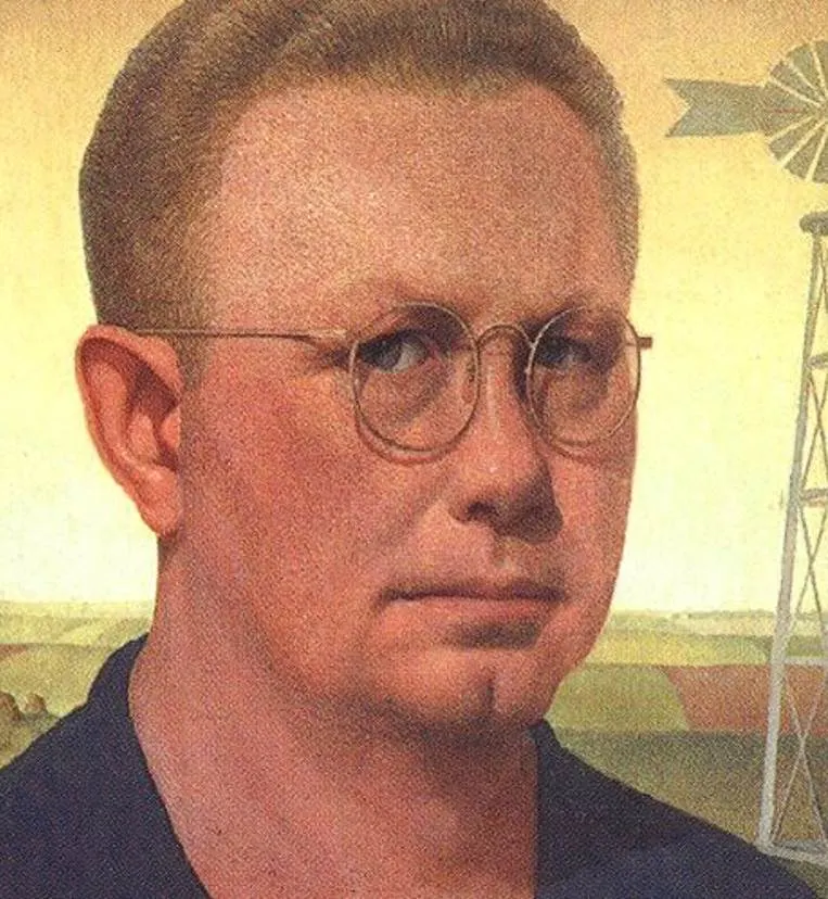 Grant Wood self portrait