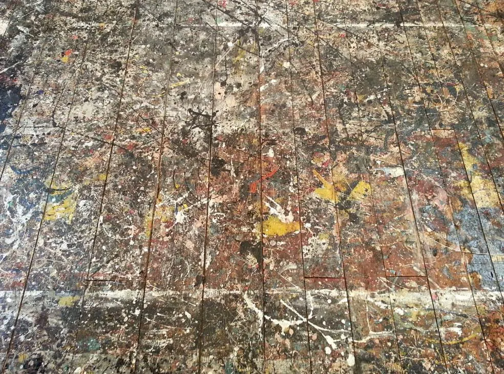 Jackson Pollock Studio floor