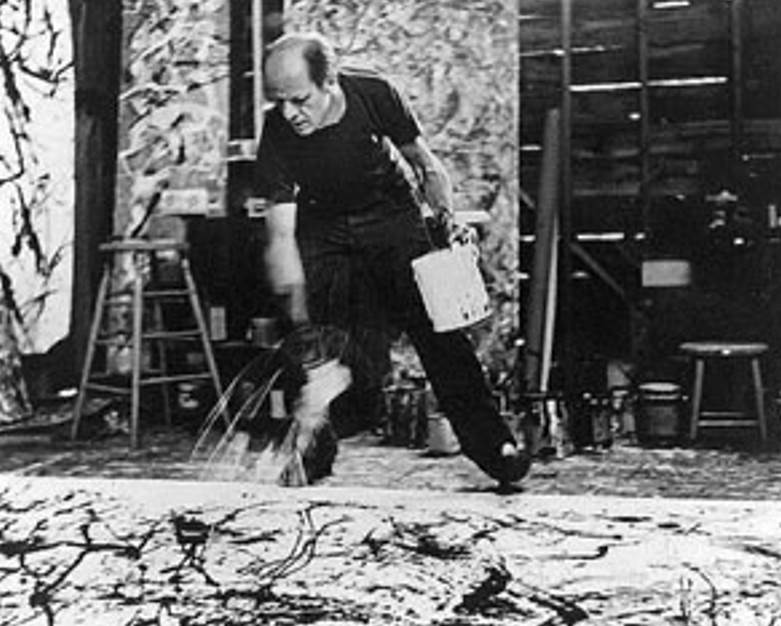 Jackson Pollock drip technique