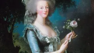 Marie Antoinette with a rose