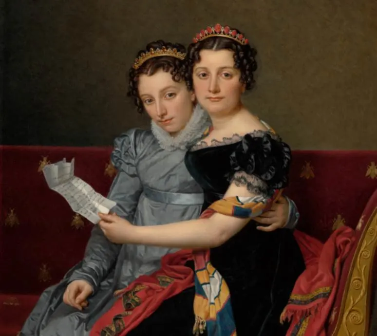 Portrait of the Sisters Zénaïde and Charlotte Bonaparte Jean Louis David