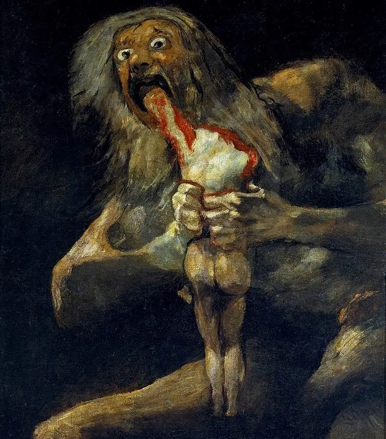 Saturn Devouring His Son by Francisco Goya