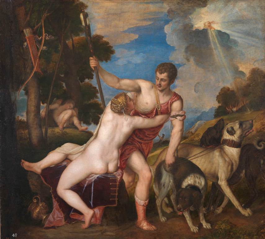 Venus and Adonis by Titian