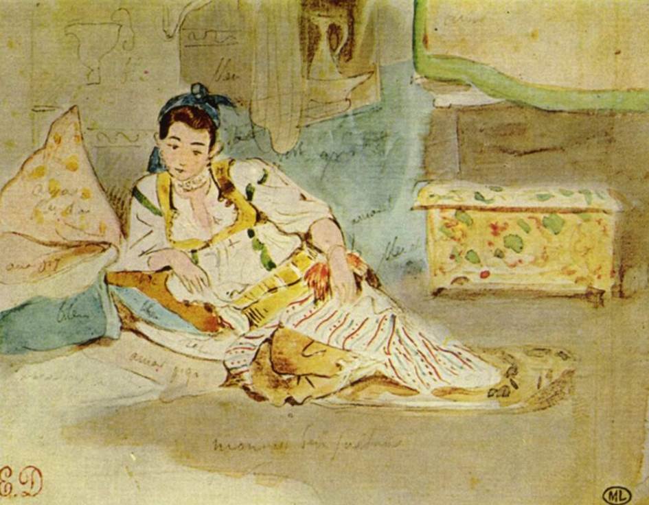 Women of Algiers preparatory sketch