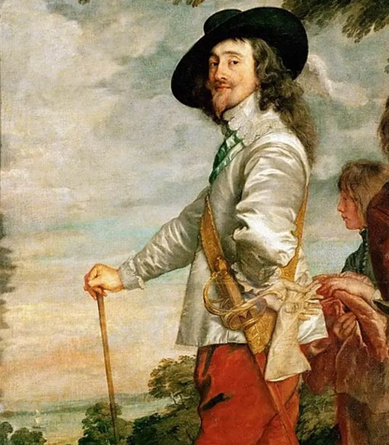Charles I at the hunt detail of King Charles
