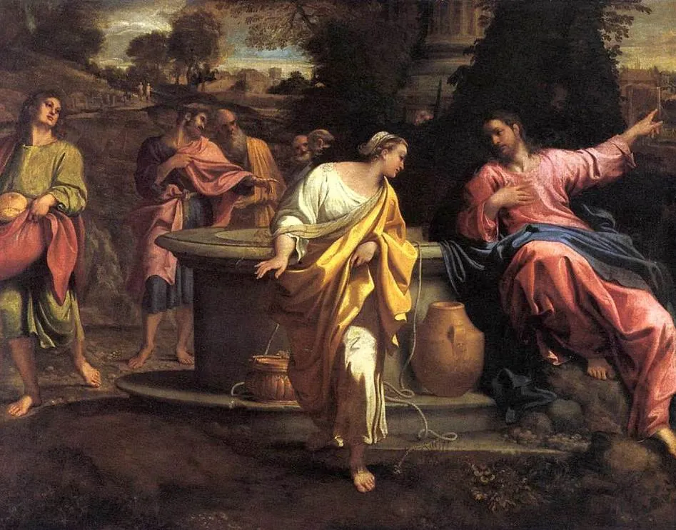 Christ and the Samaritan Woman carracci