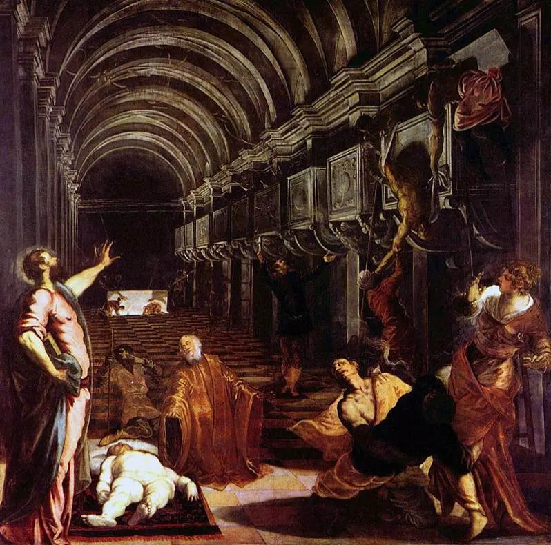 Finding of the body of St Mark Tintoretto