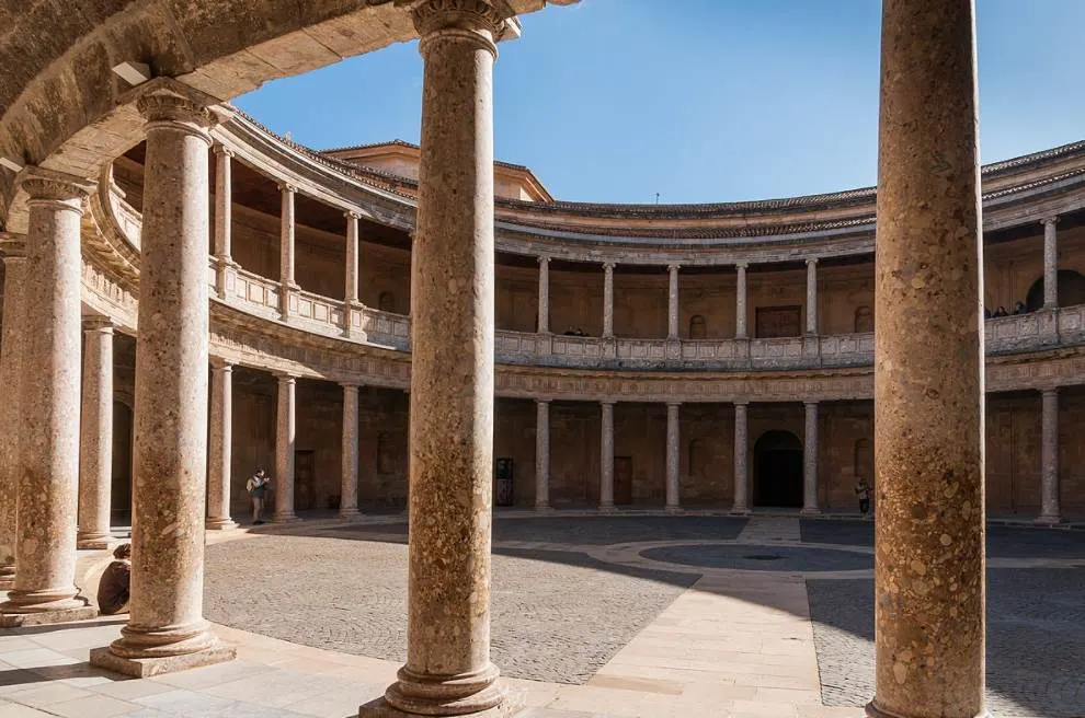 Palace of CHarles V Courtyard columns