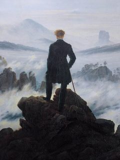 Wanderer above the Sea Fog Romantic Paintings