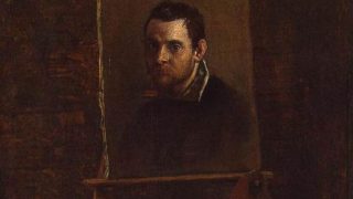 Annibale Carracci self portrait in 1604